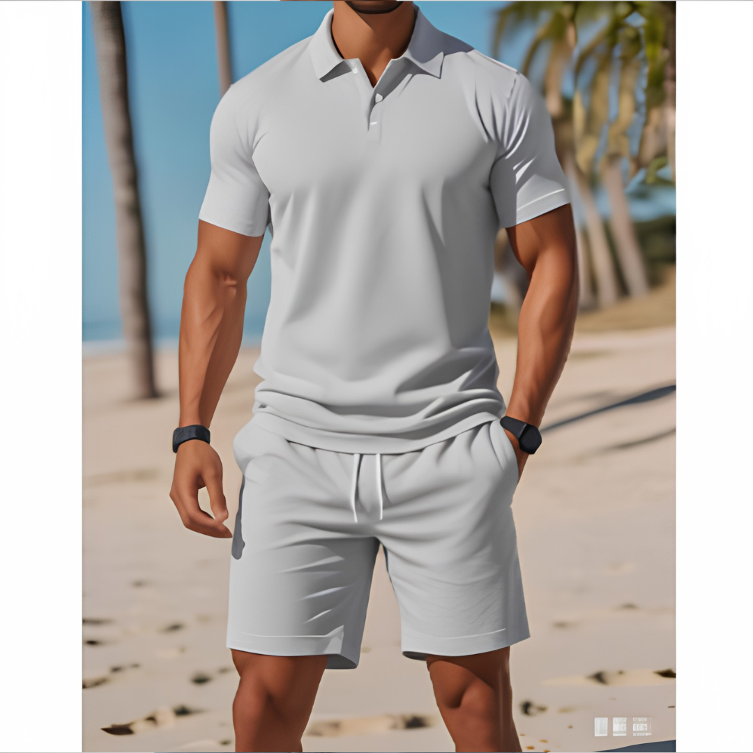 Sander | Stijlvolle Polo Tweedelige Set