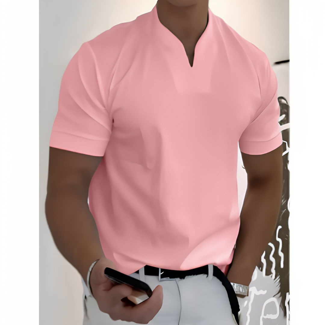 Warrick | Casual Comfortshirt met V-Hals