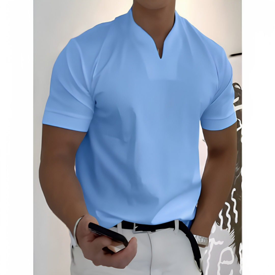 Warrick | Casual Comfortshirt met V-Hals