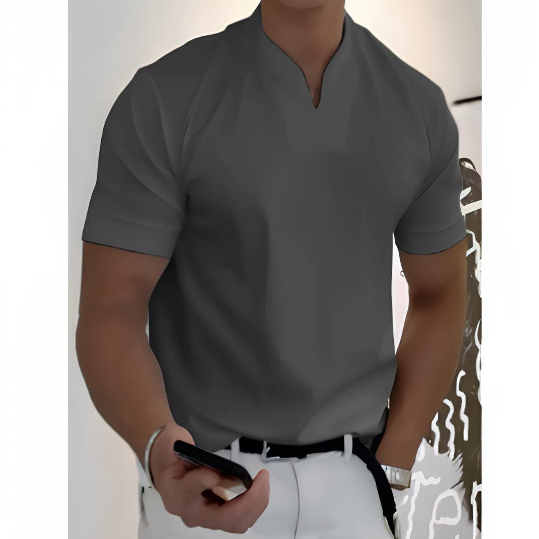 Warrick | Casual Comfortshirt met V-Hals