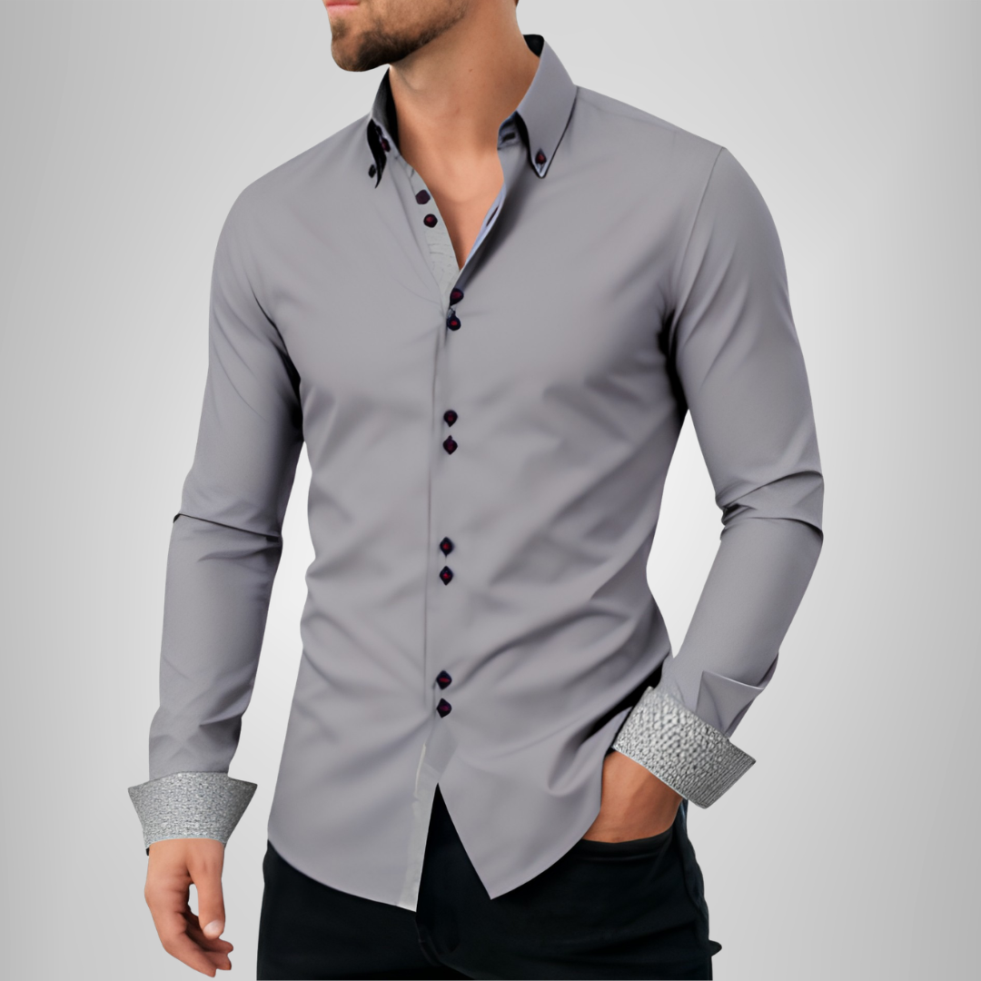 Kees | Verfijnd Overhemd met Contrastdetails