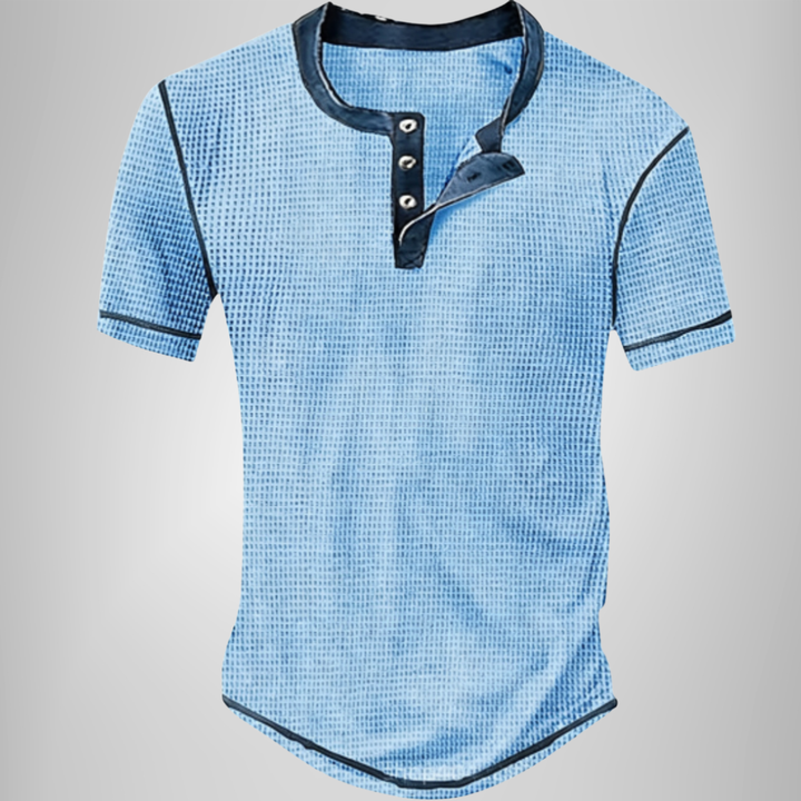 Jaap | Klassieke Henley met Structuur