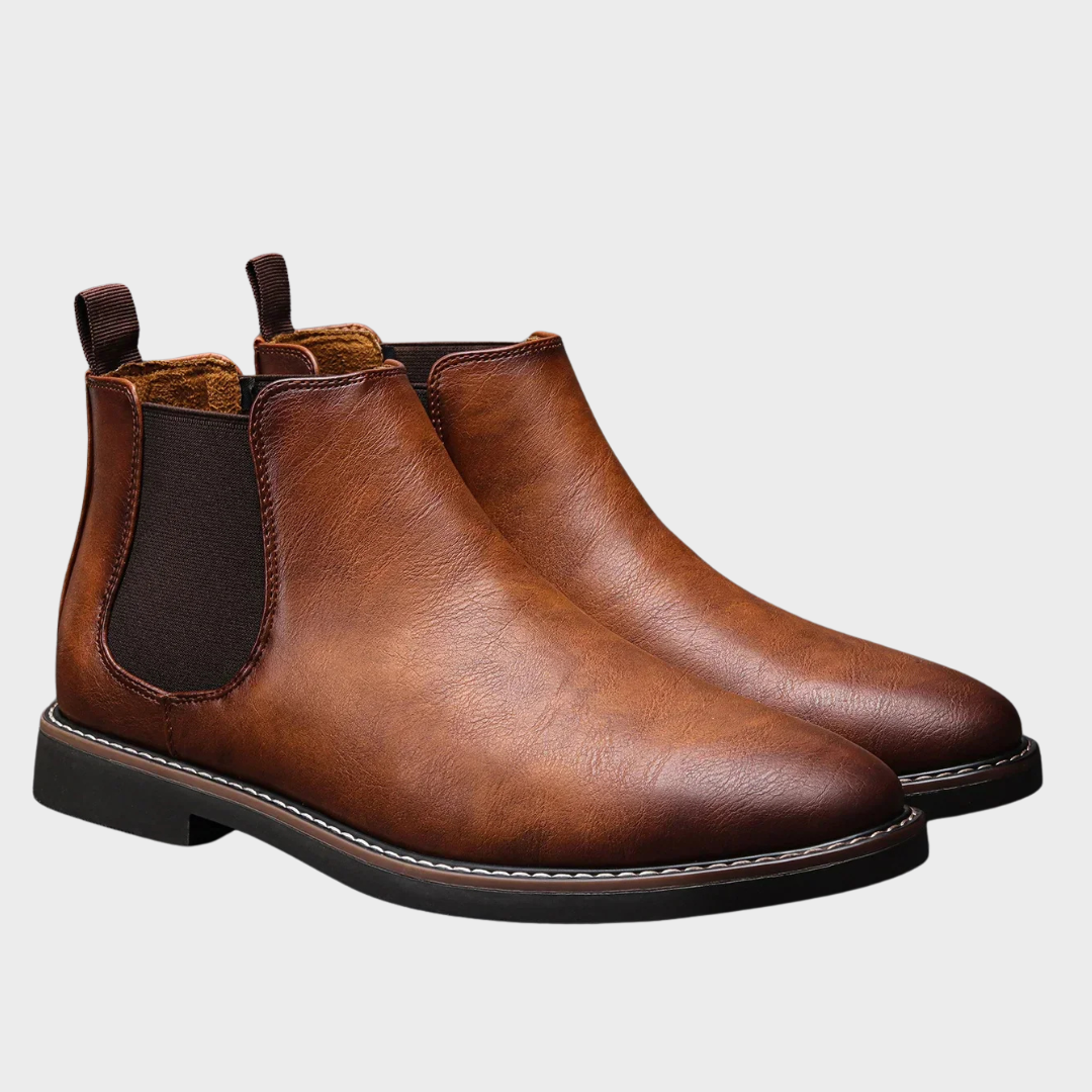 Thomas | Leren Chelsea-Boots Heren