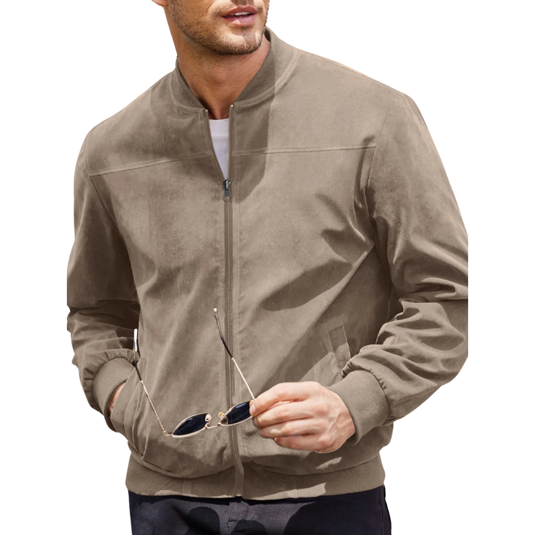 Thomas | Luxe Fluwelen Bomberjack