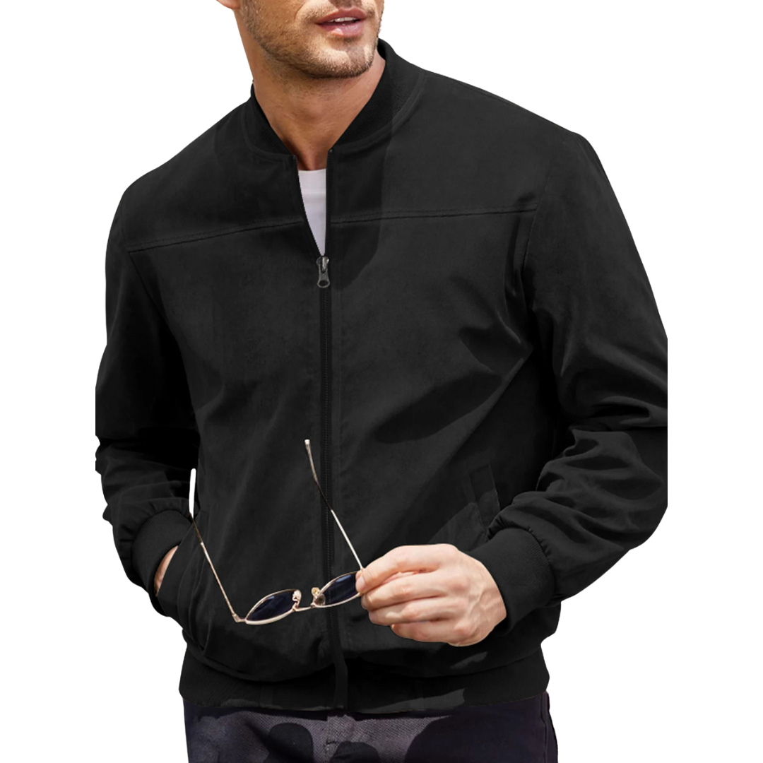 Thomas | Luxe Fluwelen Bomberjack