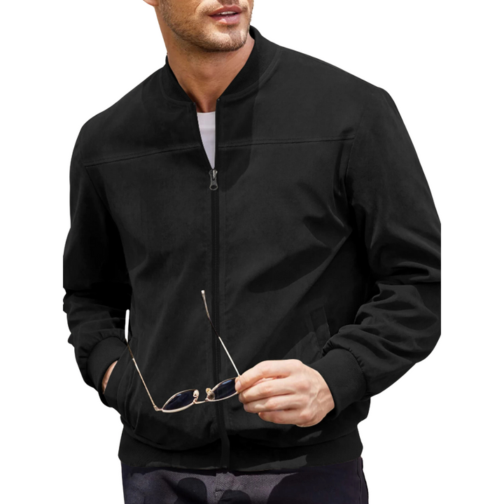 Thomas | Luxe Fluwelen Bomberjack