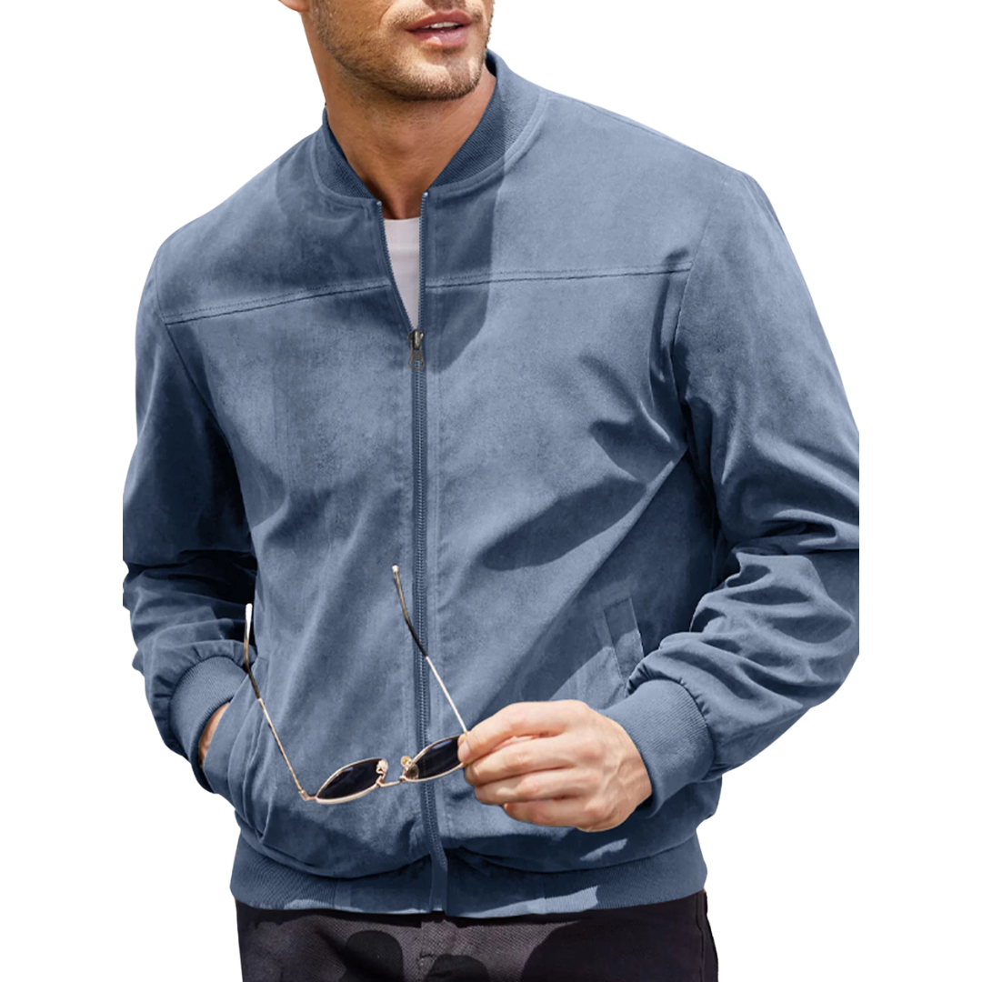 Thomas | Luxe Fluwelen Bomberjack