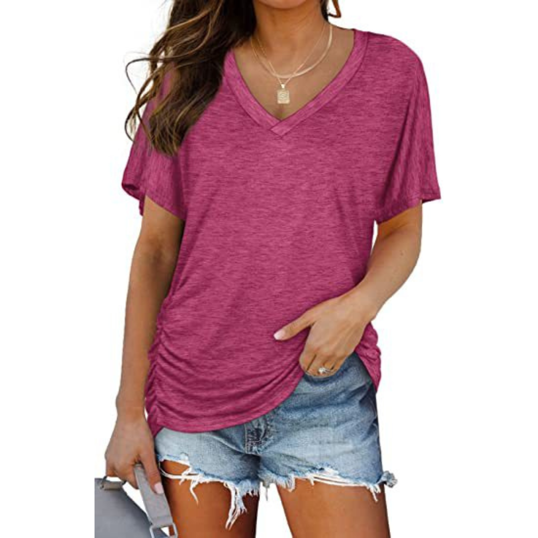 Elske | Soepel Vallende V-Hals Top