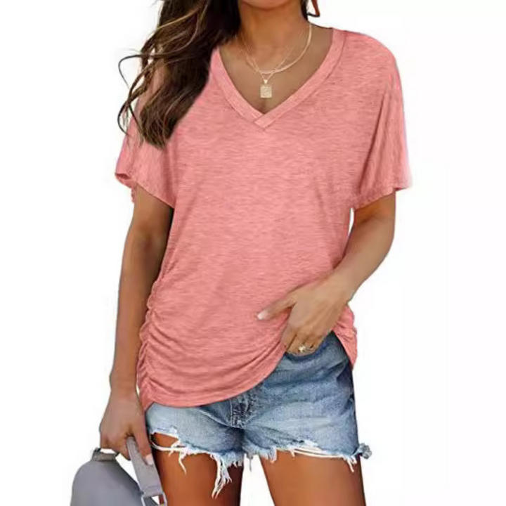 Elske | Soepel Vallende V-Hals Top