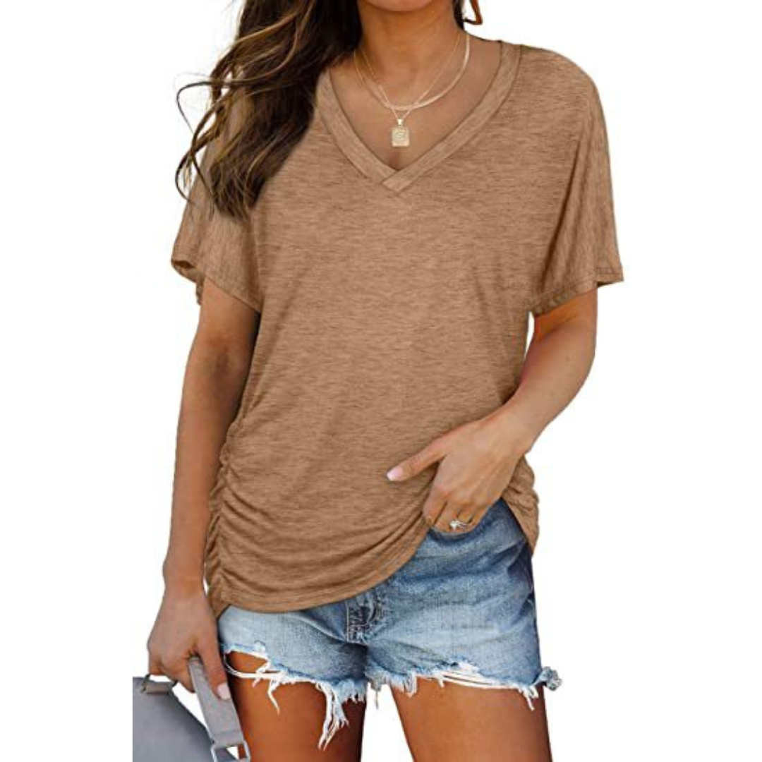 Elske | Soepel Vallende V-Hals Top