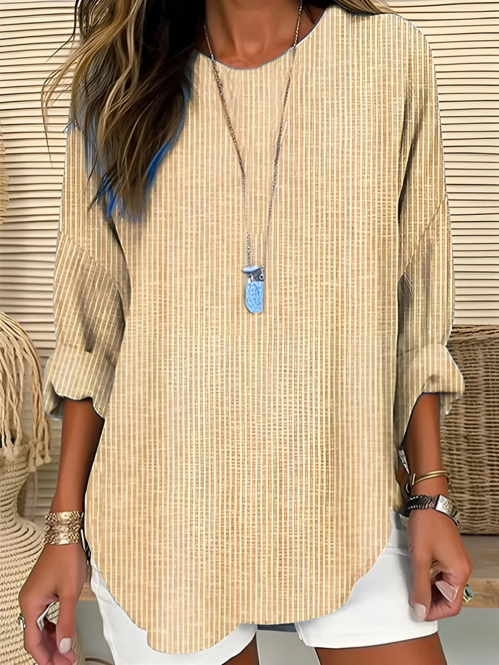 Marlies | Verfijnde Gestreepte Blouse