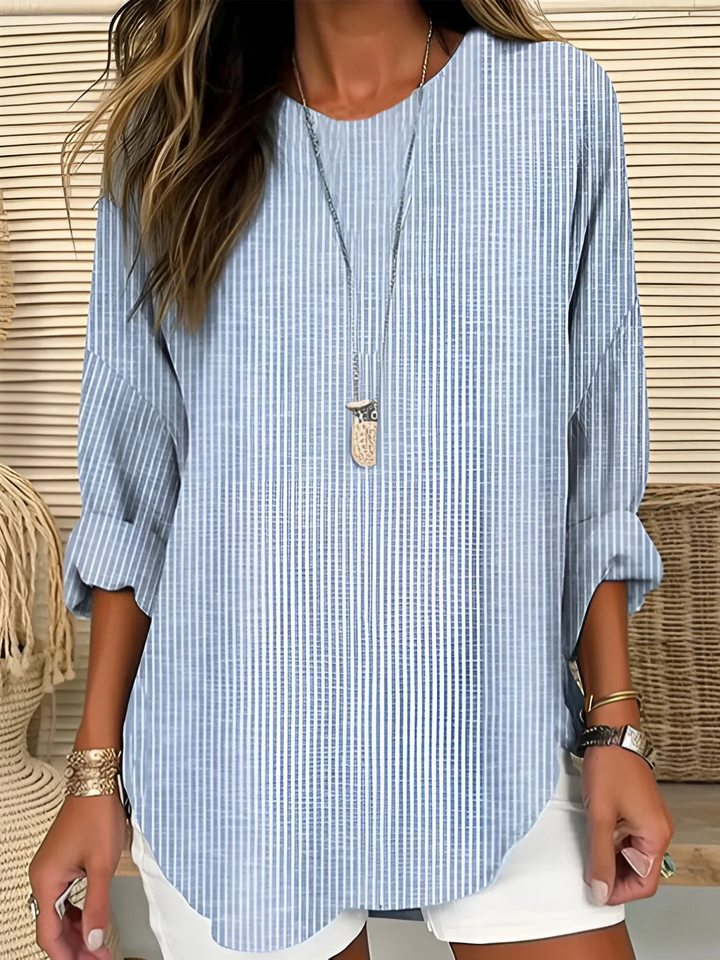 Marlies | Verfijnde Gestreepte Blouse