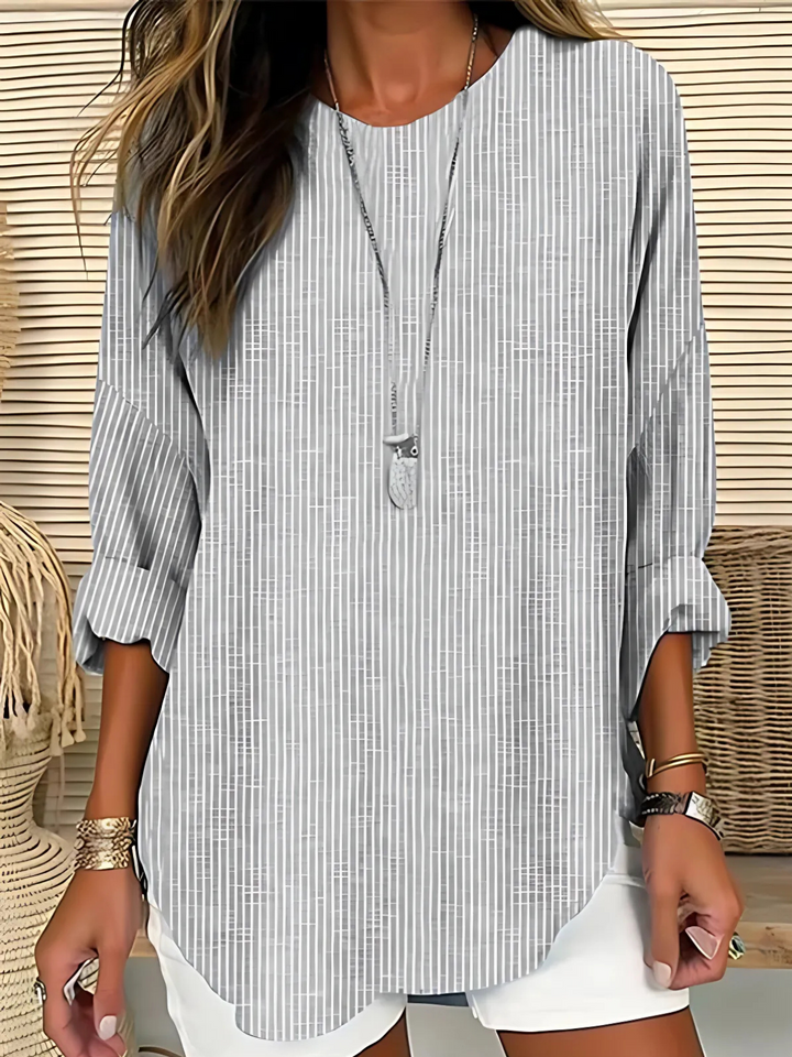 Marlies | Verfijnde Gestreepte Blouse