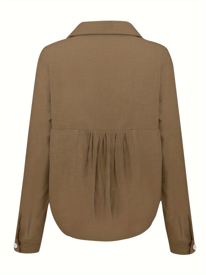 Marije | Losvallende Blouse met Lange Mouwen