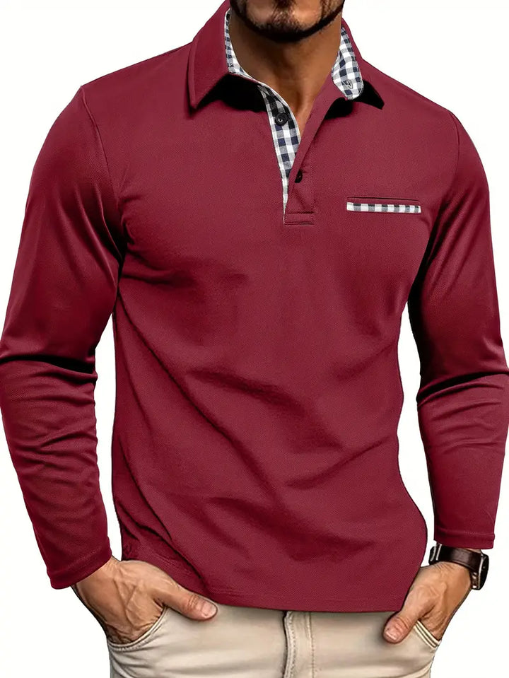 Beeckhoven  | Modern Poloshirt Met Lange Mouwen (1+1 GRATIS)