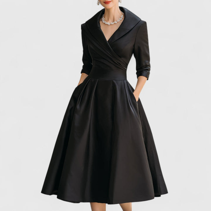 Margot | Elegante Midi-jurk met Tailleband