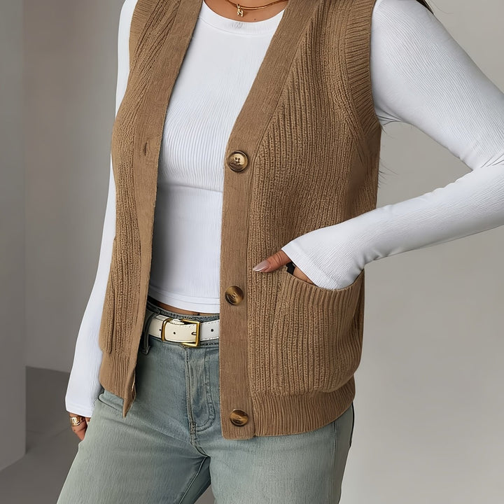 Marga | Verfijnd Mouwloos Gilet