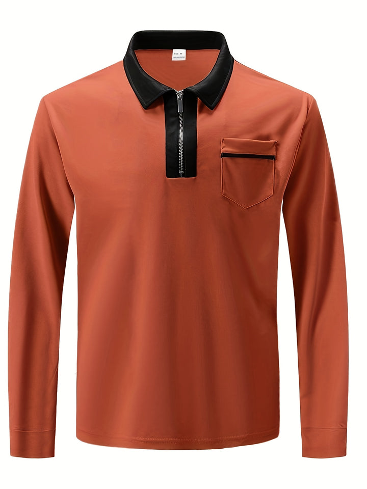 Bauke | Verfijnde Poloshirt met Rits