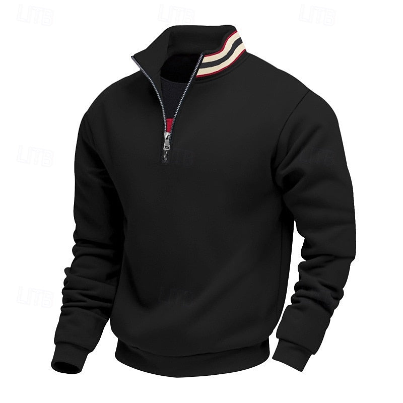 Aldert | Verfijnde Halfrits Sweater