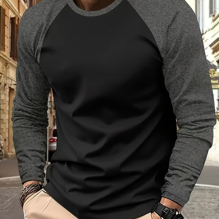 Pim | Sportieve Longsleeve met Contrastmouwen