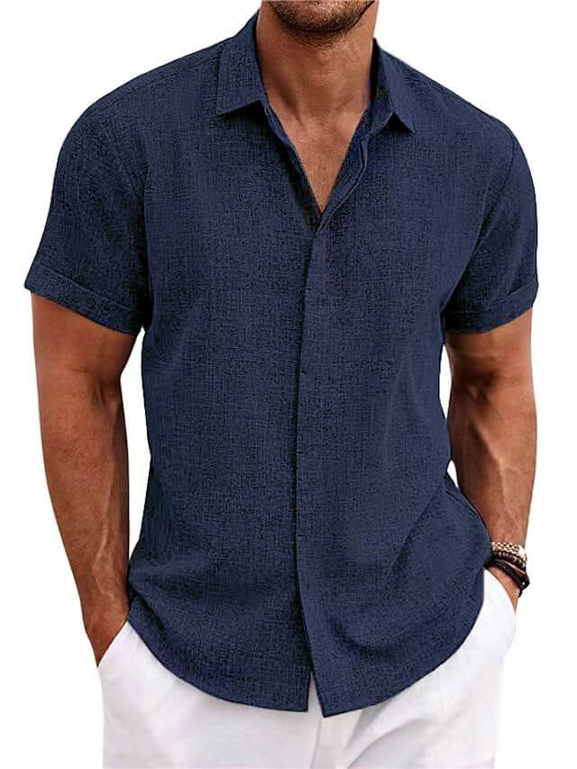 Lars | Ademend Slim-Fit Zomershirt