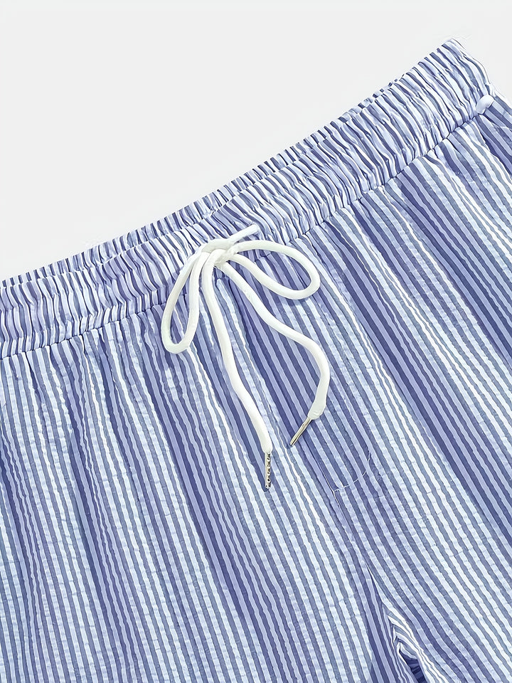 Tobias | Gestreepte Casual Short
