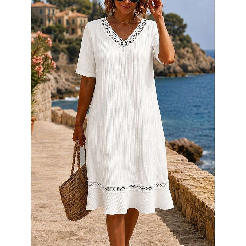 Rianne | Elegante Zomerjurk met Kant