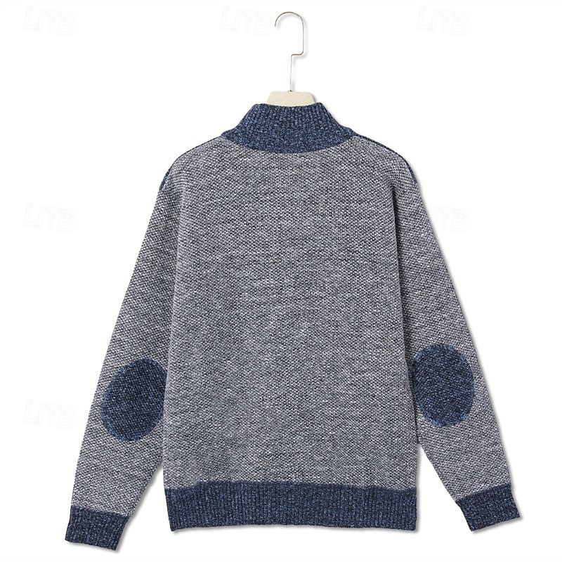 Fedde | Warm Gebreid Vest met Rits