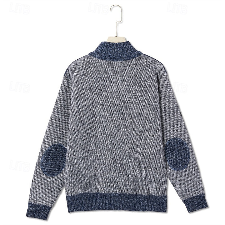 Fedde | Warm Gebreid Vest met Rits