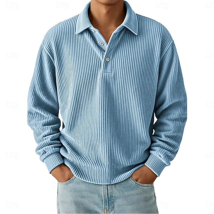 Pieter | Getextureerde Poloshirt met Kraag