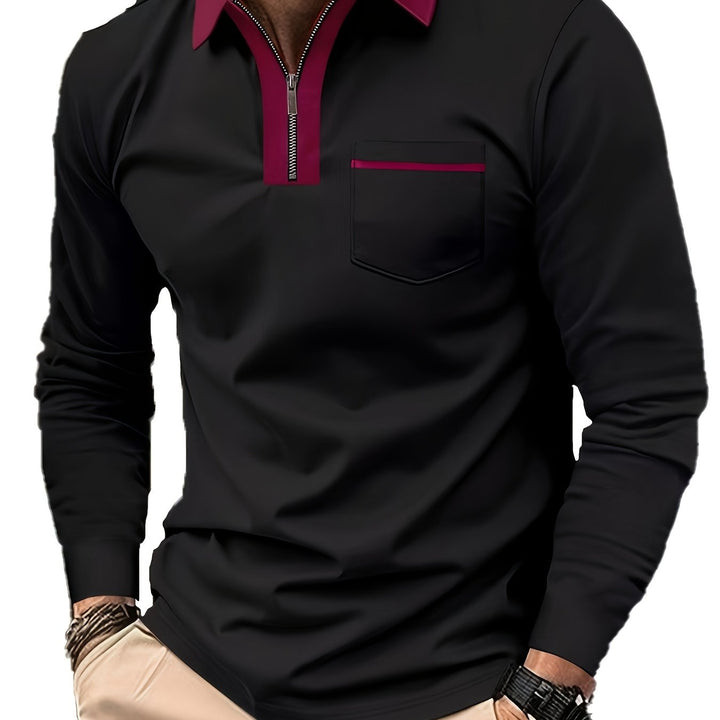 Bauke | Verfijnde Poloshirt met Rits