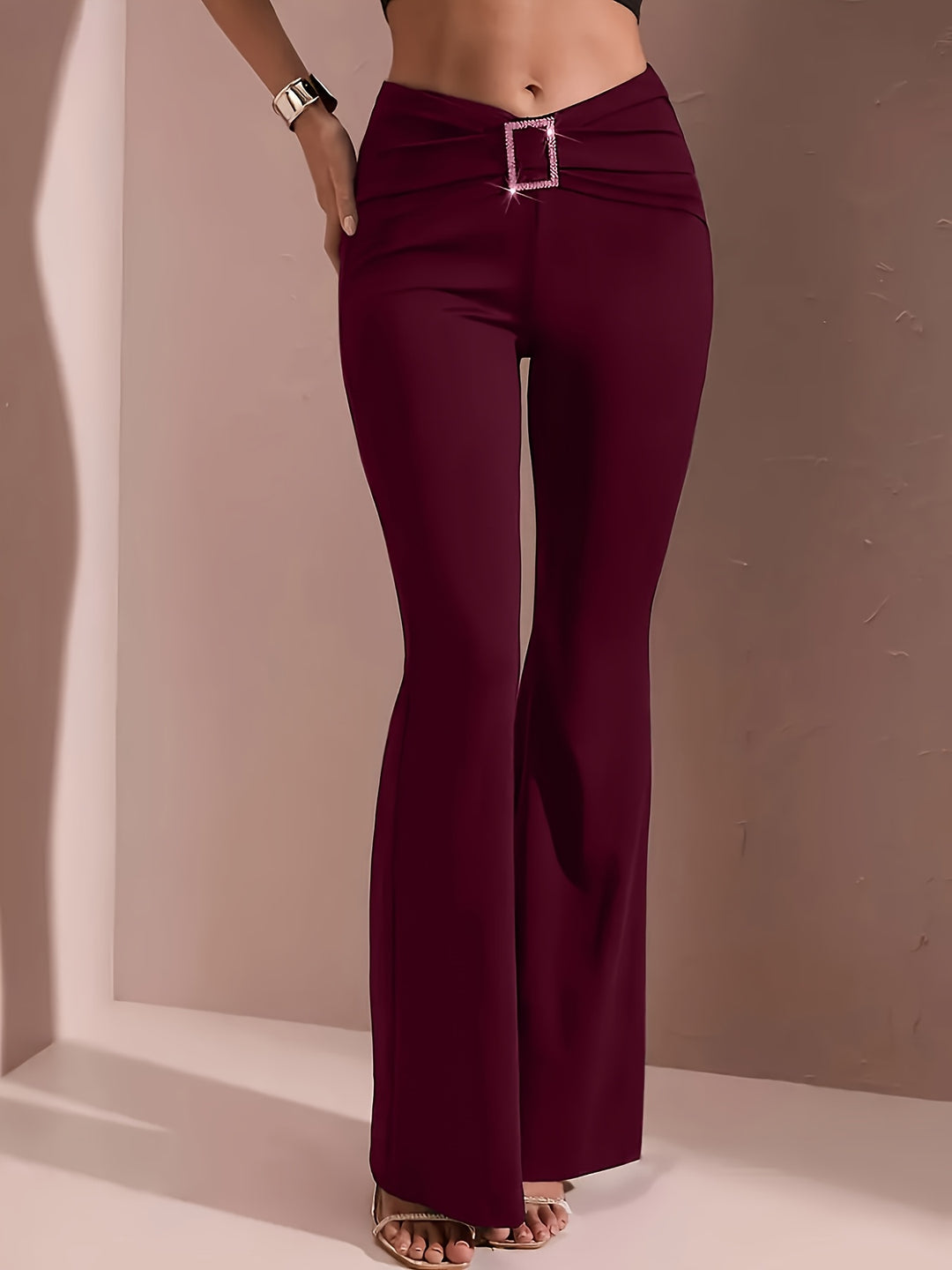 Lieneke | Elegante Wijduitlopende Broek