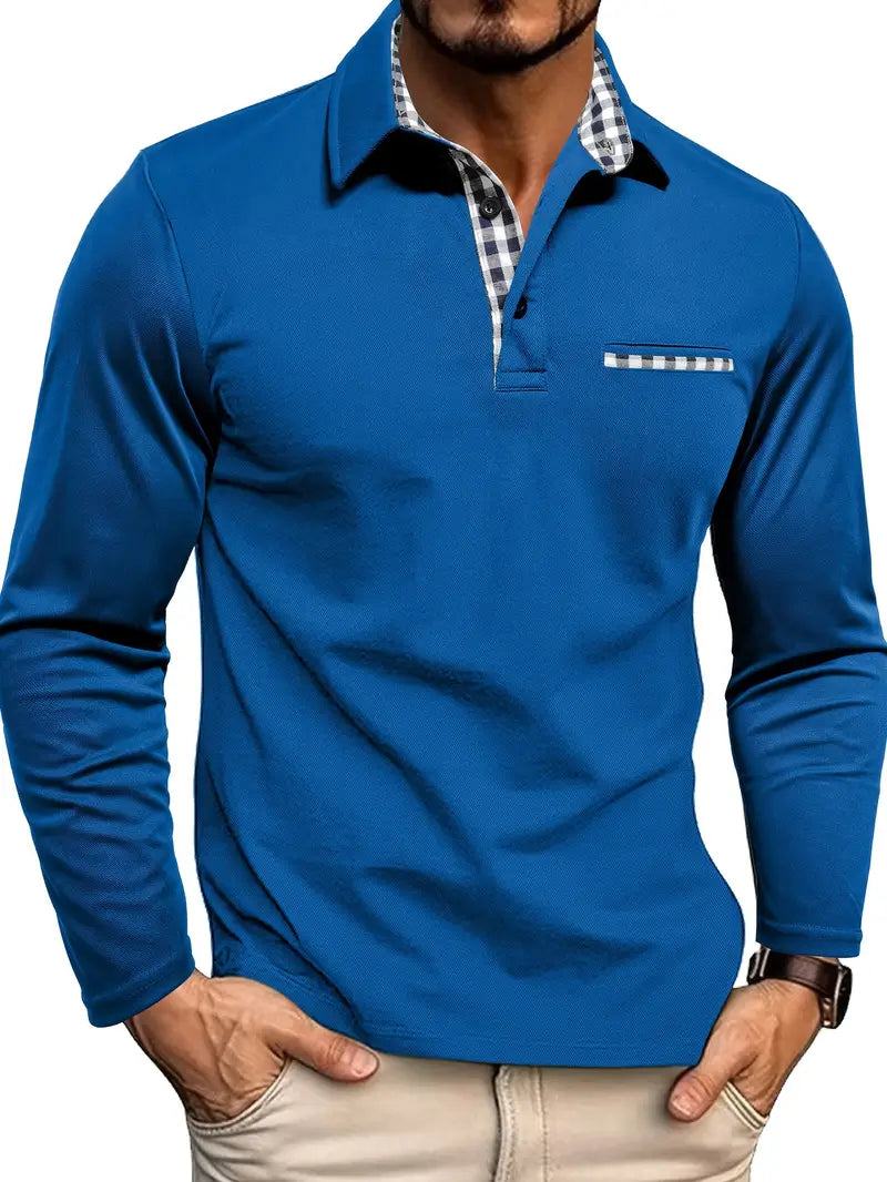 Beeckhoven  | Modern Poloshirt Met Lange Mouwen (1+1 GRATIS)