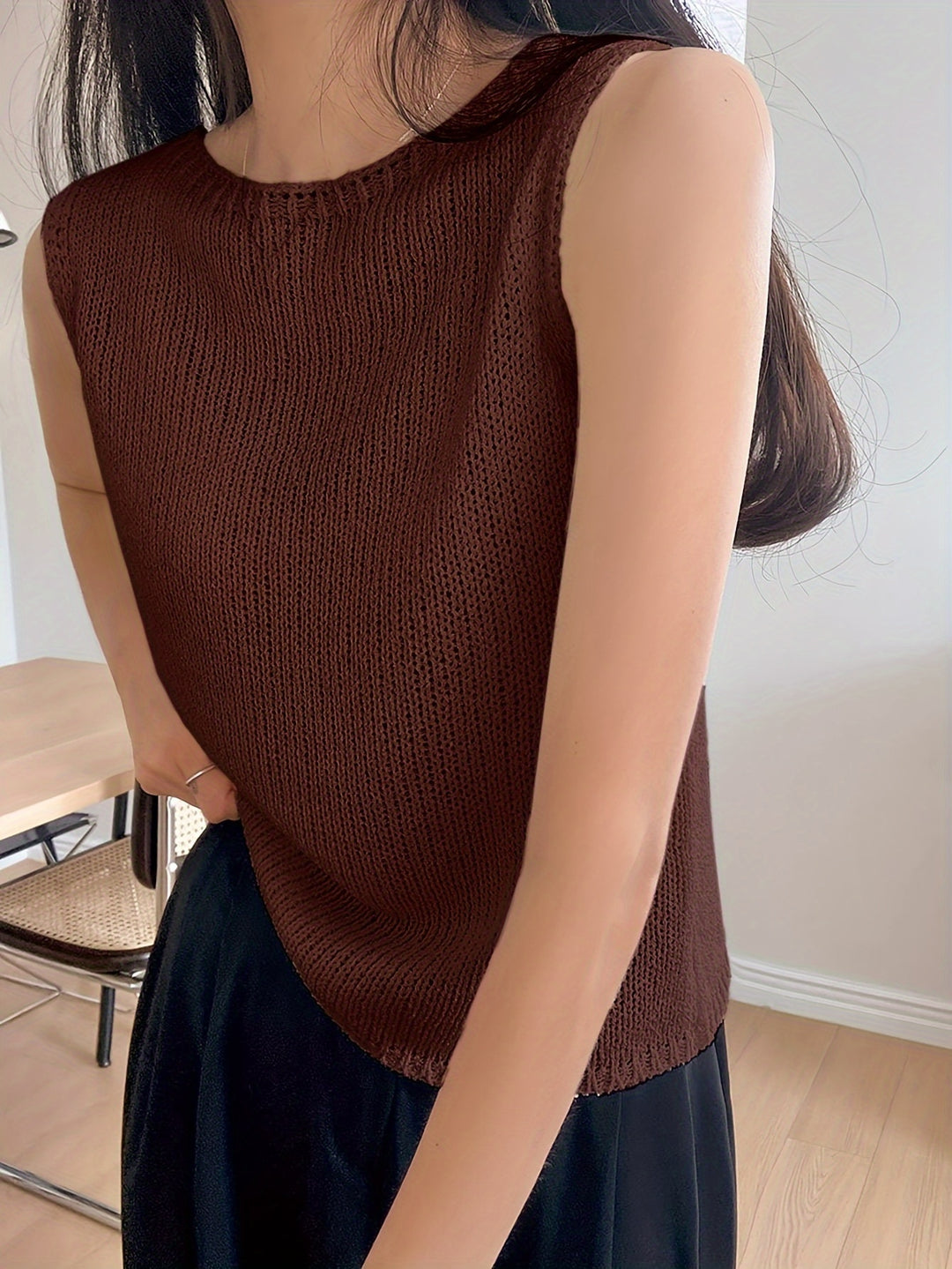 Lieve | Mouwloze Gebreide Top