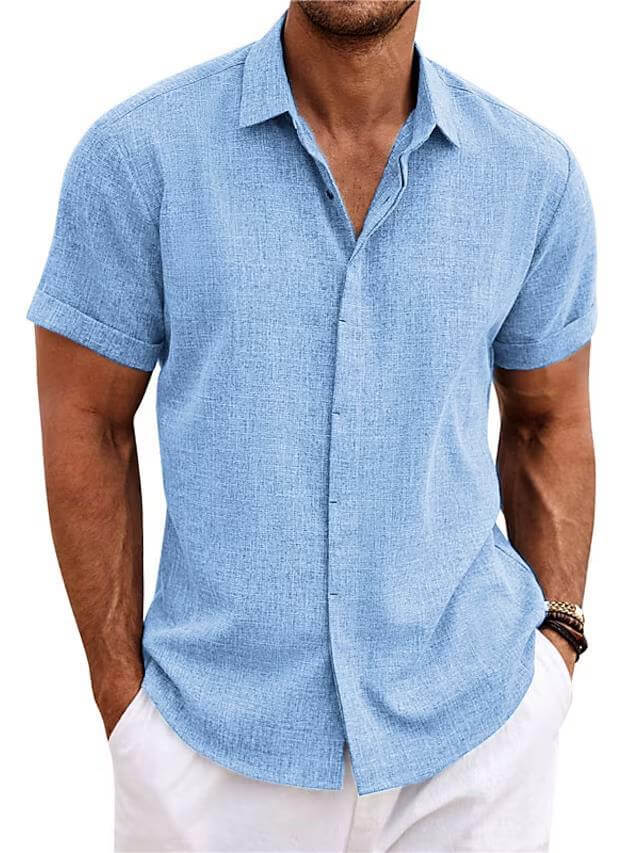 Lars | Ademend Slim-Fit Zomershirt