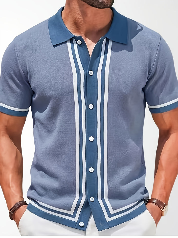 Arjen | Klassiek Gestreept Poloshirt