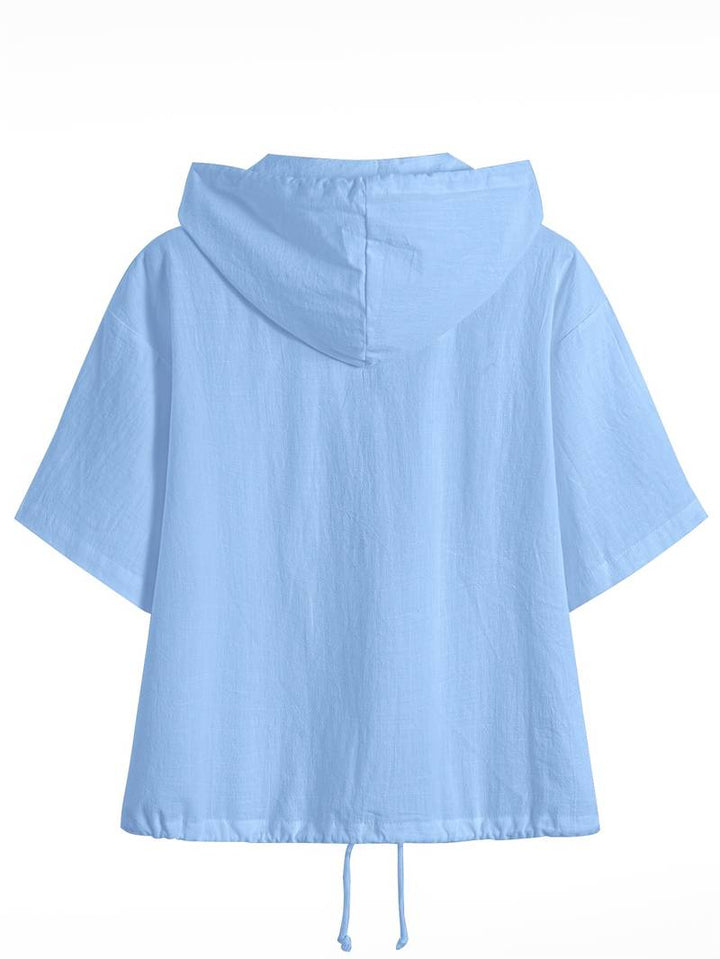 Rosalie | Luchtig Hooded Jack met Rits