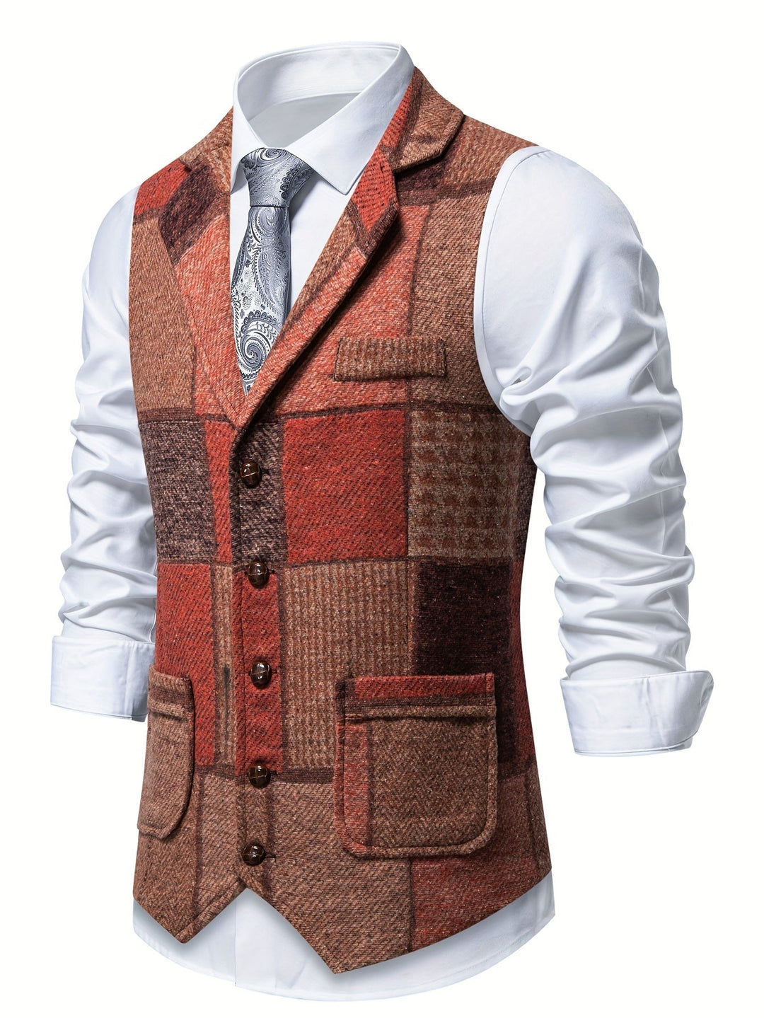 Harmen | Herenvest met klassiek patchwork