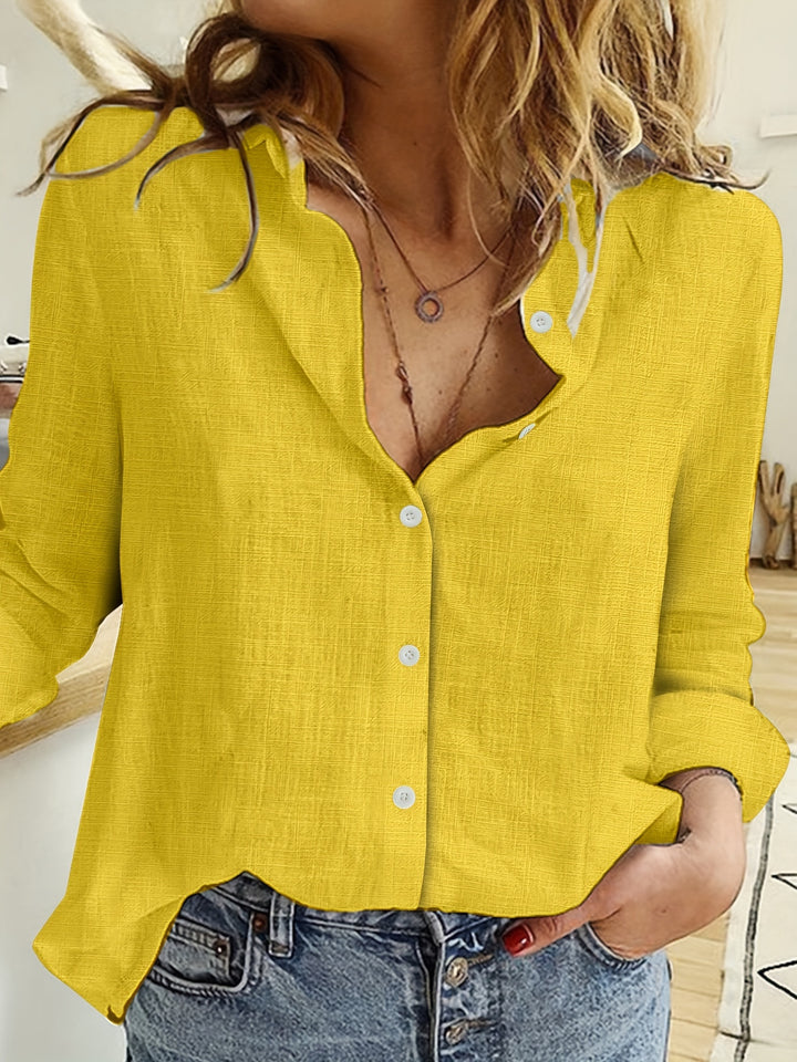 Marije | Losvallende Blouse met Lange Mouwen