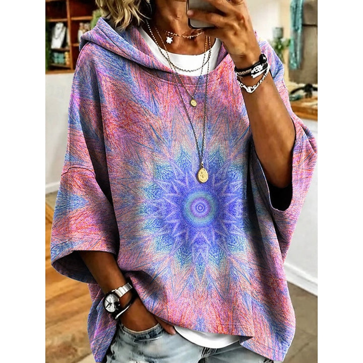 Jantine | Sierlijke Hoodie met Bloemenprint