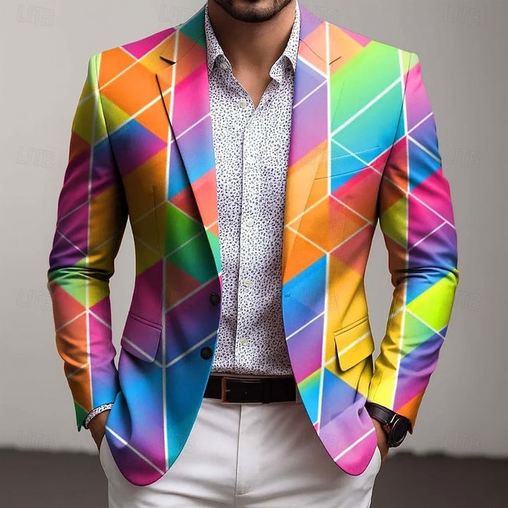 Nout | Grafisch Geruite Blazer