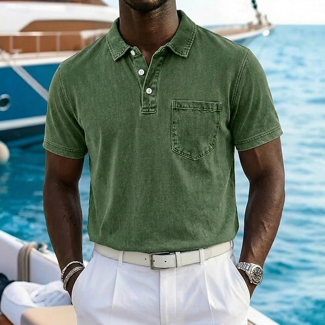 Guus | Klassiek Poloshirt met Borstzak