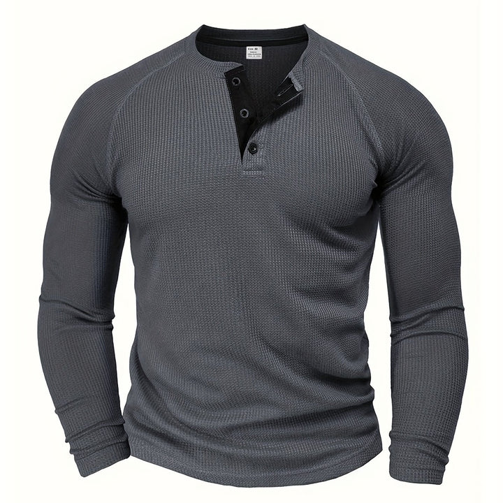 Jesse | Verfijnd Henleyshirt met Lange Mouw