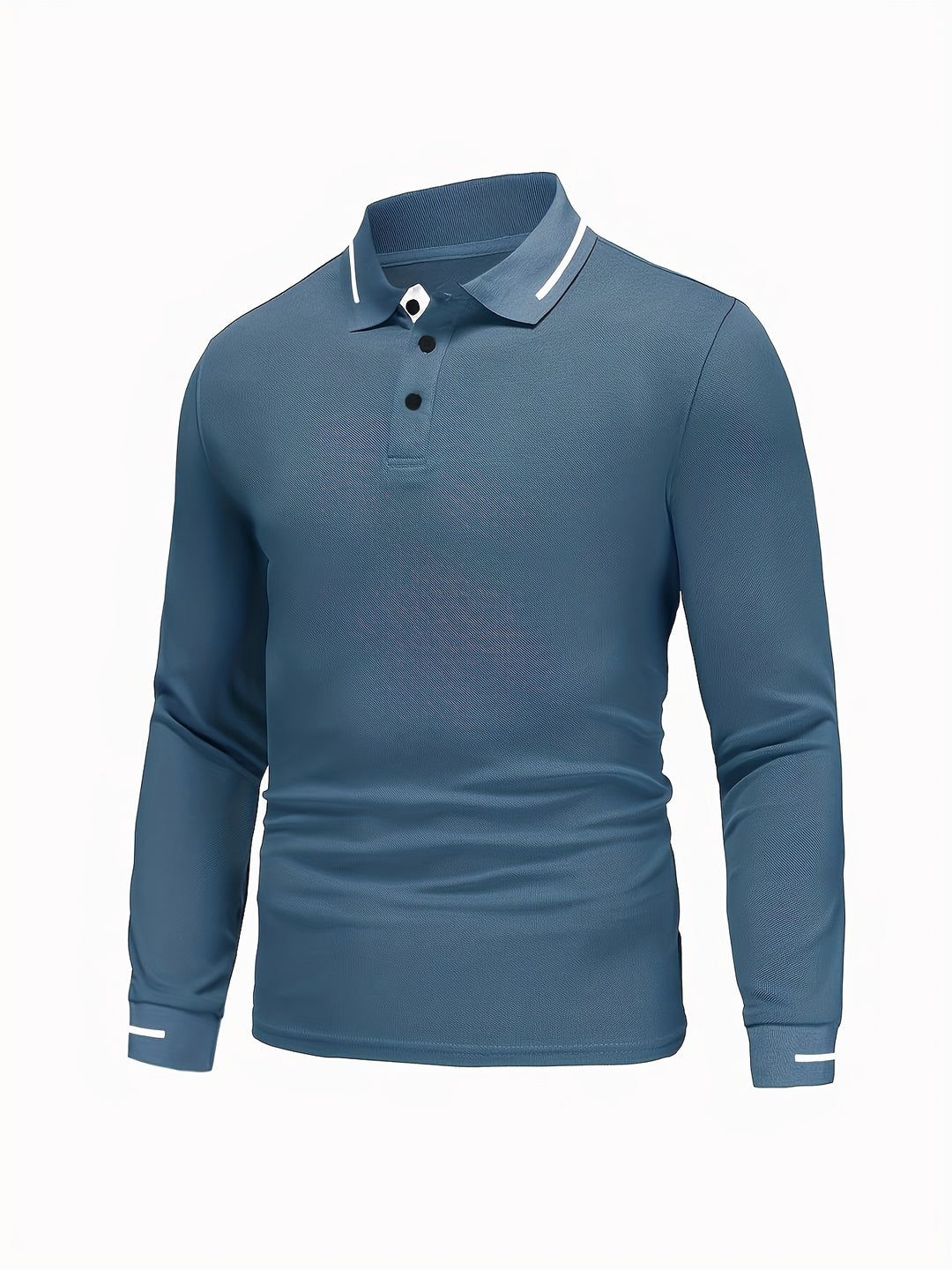 Wim | Verfijnde Poloshirt met Lange Mouwen