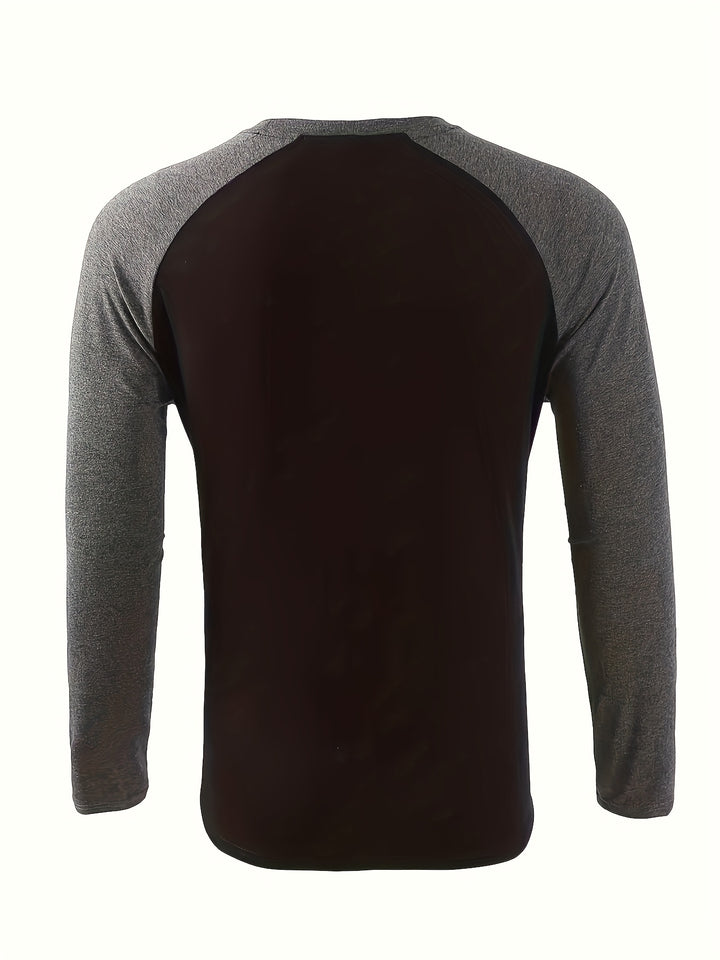 Pim | Sportieve Longsleeve met Contrastmouwen