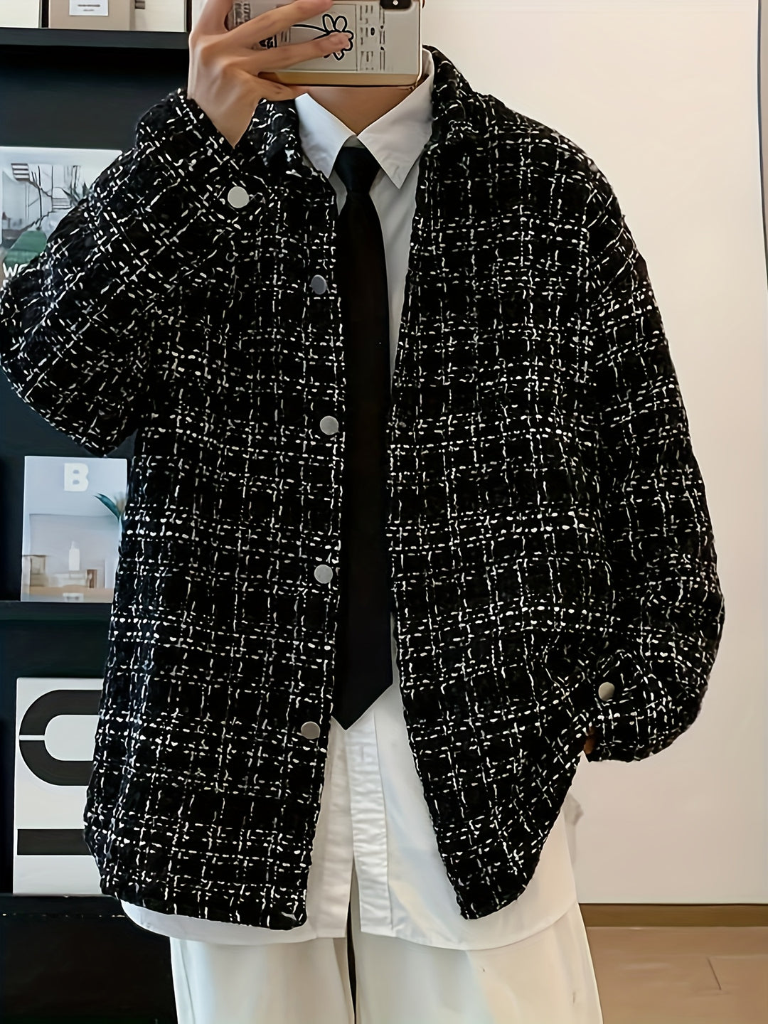 Roelof | Geruite Overshirt met Klassieke Kraag
