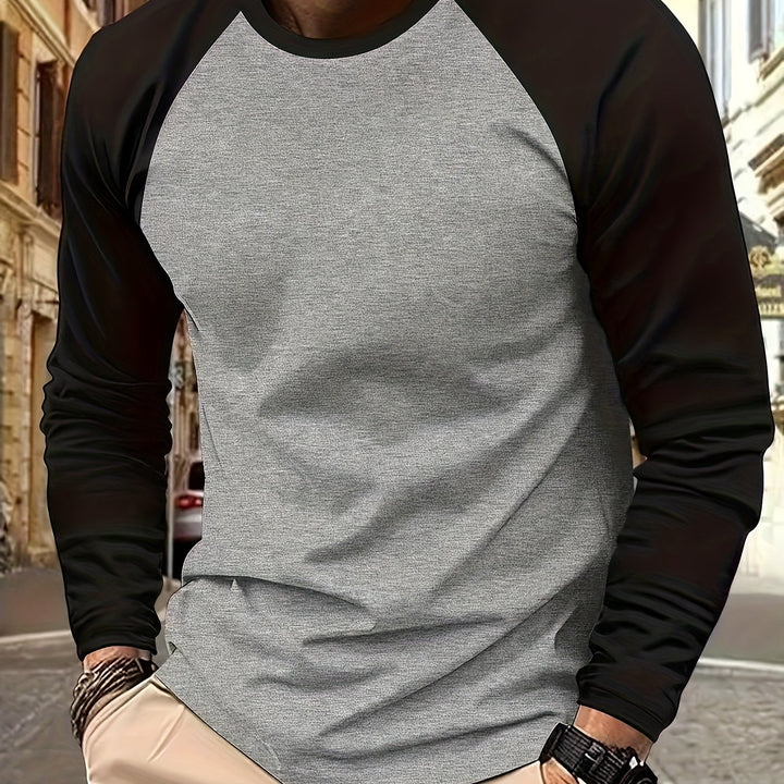 Pim | Sportieve Longsleeve met Contrastmouwen