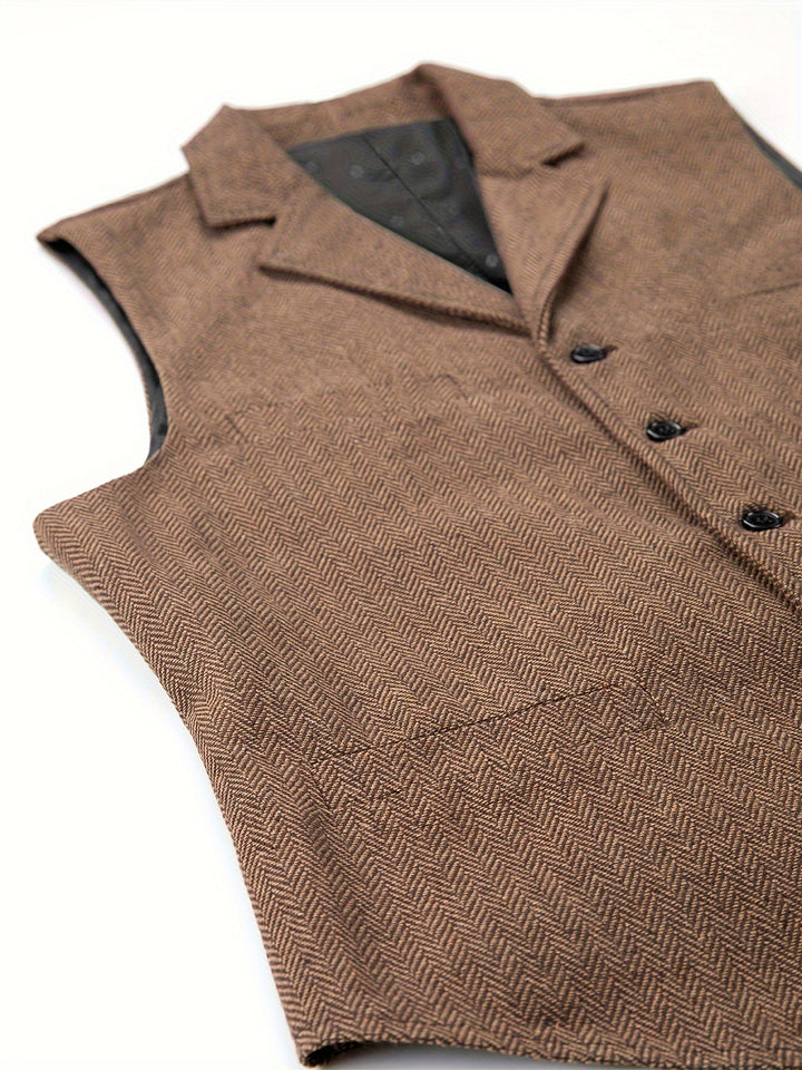 Wolter | Verfijnd Visgraat Gilet