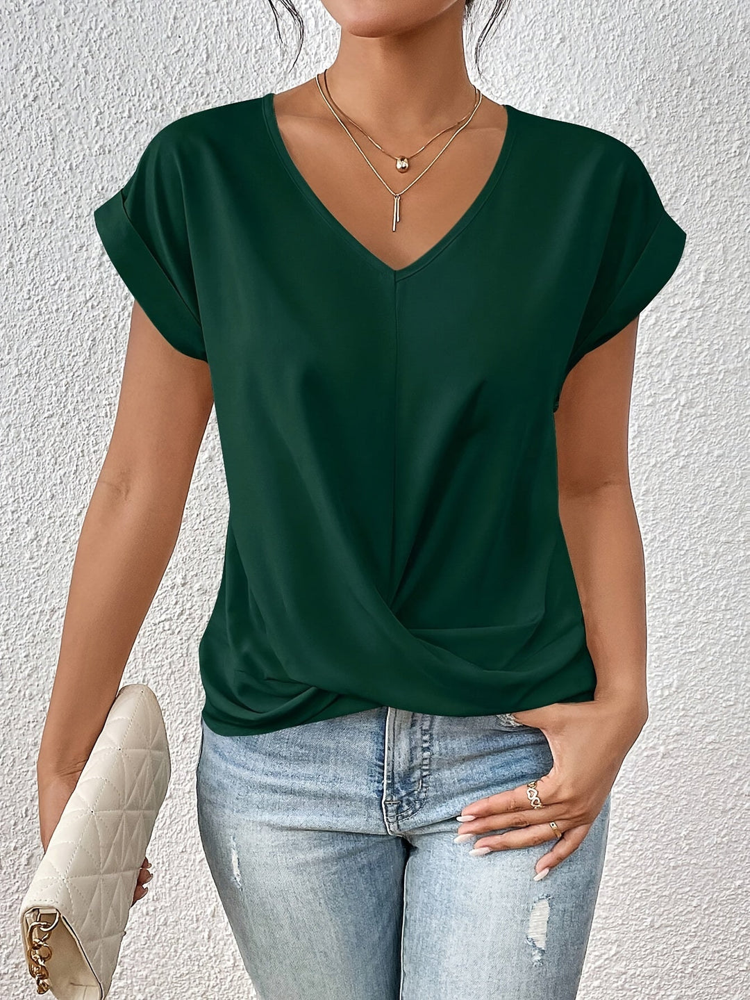 Zariah | Casual T-shirt met sweetheart halslijn
