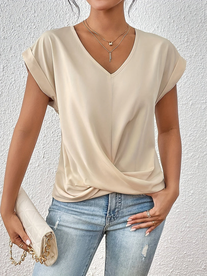 Zariah | Casual T-shirt met sweetheart halslijn